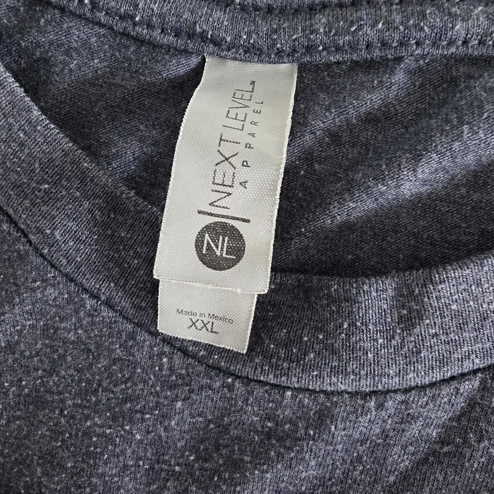 Next Level Apparel Chicken Dont Give A Cluck XXL Dark Blue Tee - Picture 2 of 3